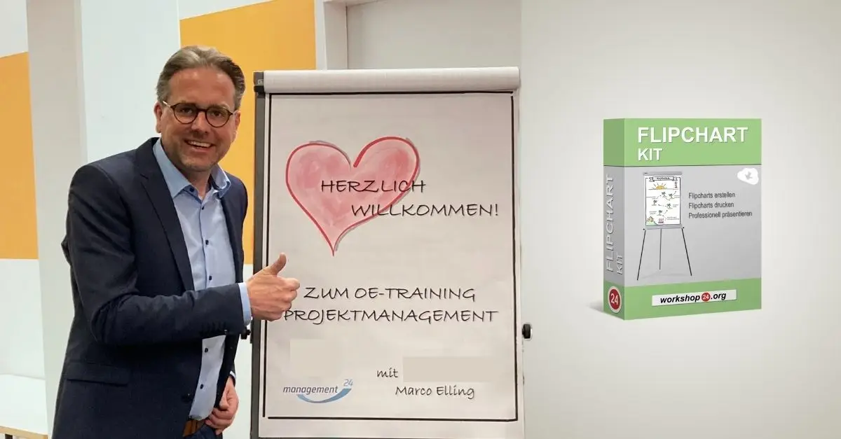 Willkommens Flipchart